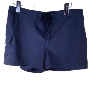 JAG Lace Up Front Swim Shorts Black Drawstring Women’s medium